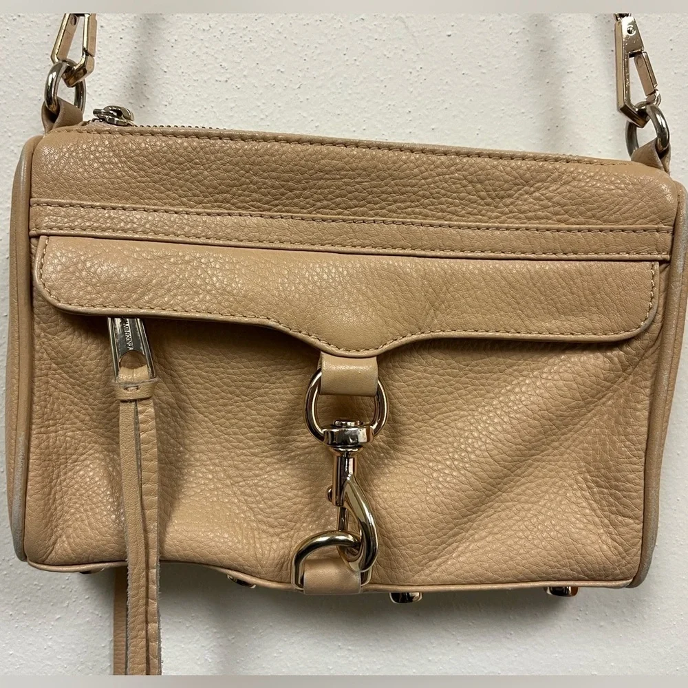 Rebecca Minkoff Leather Mini M.A.C. Bag in Camel